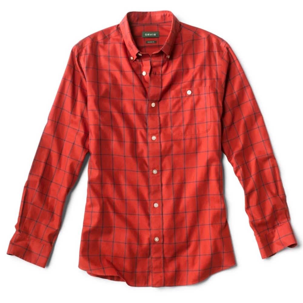 Men’s Orvis “No Work” shirt size large NWT